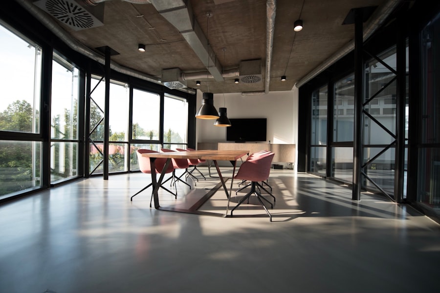 Modern corporate boardroom